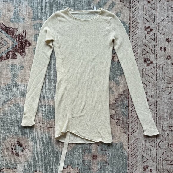Helmut Lang Textured Long Sleeve Top - Picture 1 of 4
